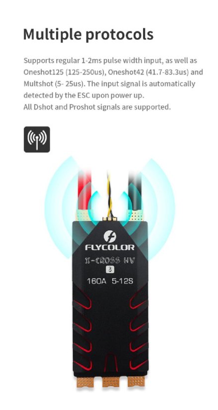 Flycolor X-Cross HV3 - ESC pro multirotory 12S