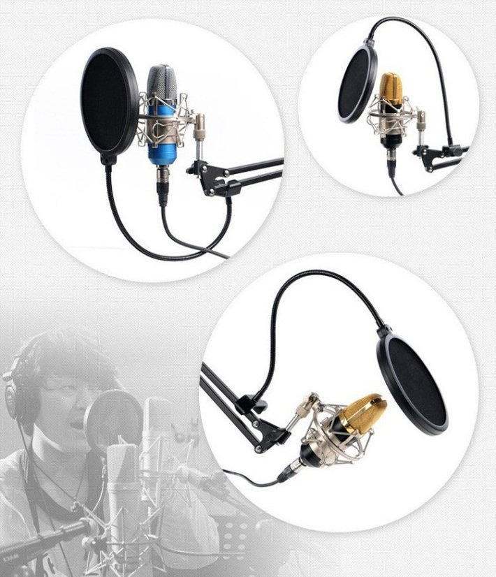 Profesionální mikrofonní pop filtr PS-2