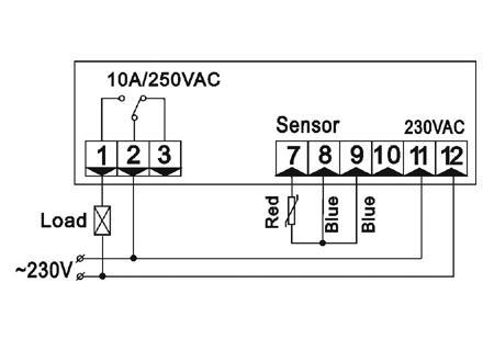 ED66 Elektronický termostat 220V/10A s rozsahem 550°C