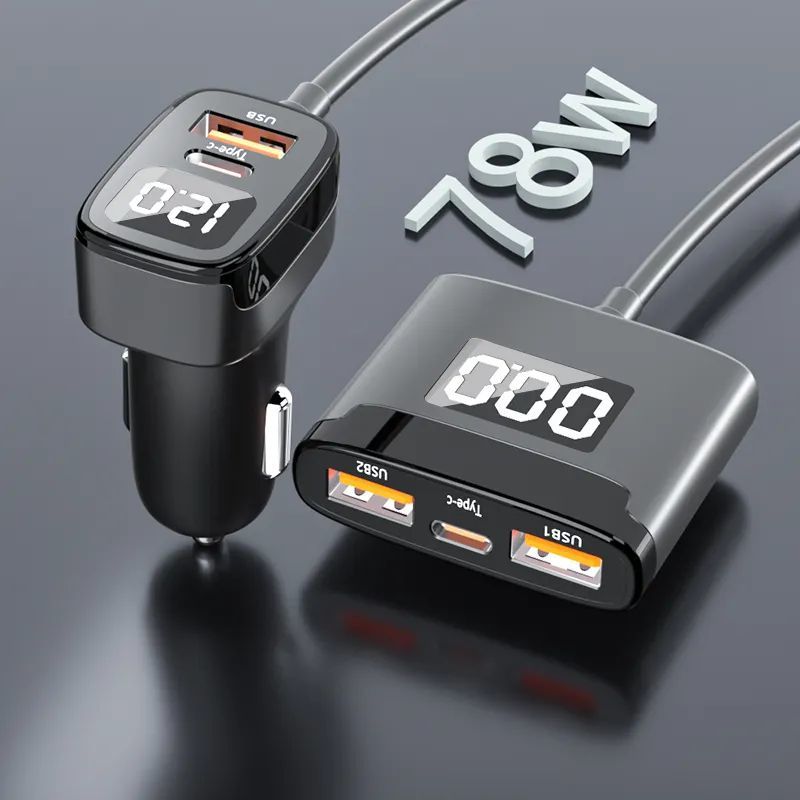 EC17 58W Auto Nabíječka s 2x USB-C a 3x USB-A