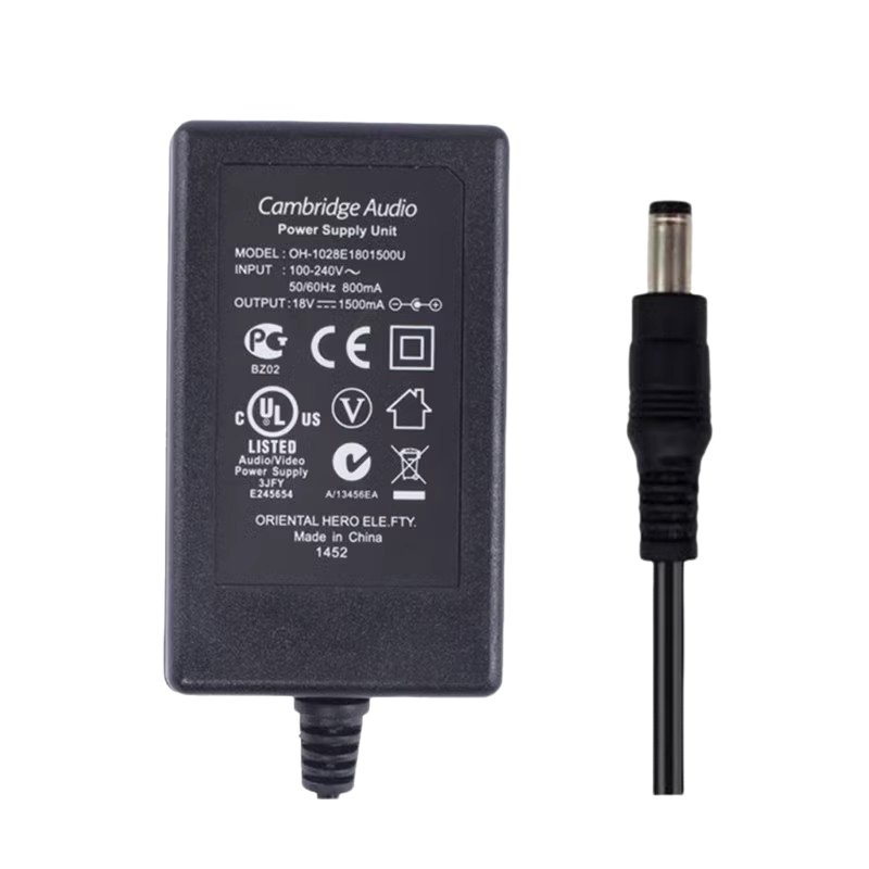 18V/1.5A 5.5x2.5mm univerzální napájecí zdroj pro hudební nástroje