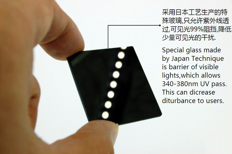 JAXMAN U1c 365nm UV LED Svítilna s Filtr ZWB2