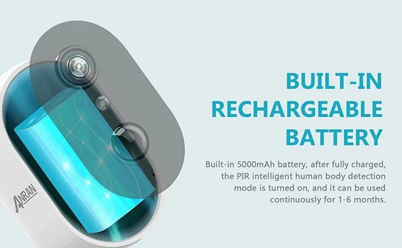 C2 Intelligent WiFi Wireless Camera with Battery 3MP