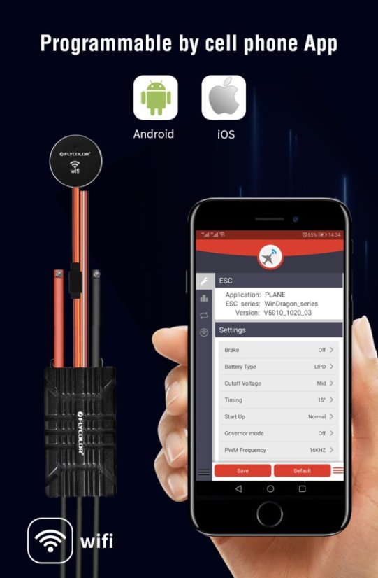 Flycolor WinDragon ESC pro bezkartáčové drony