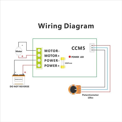 Regulátor otáček DC motorů - PWM 10V-30V 5A