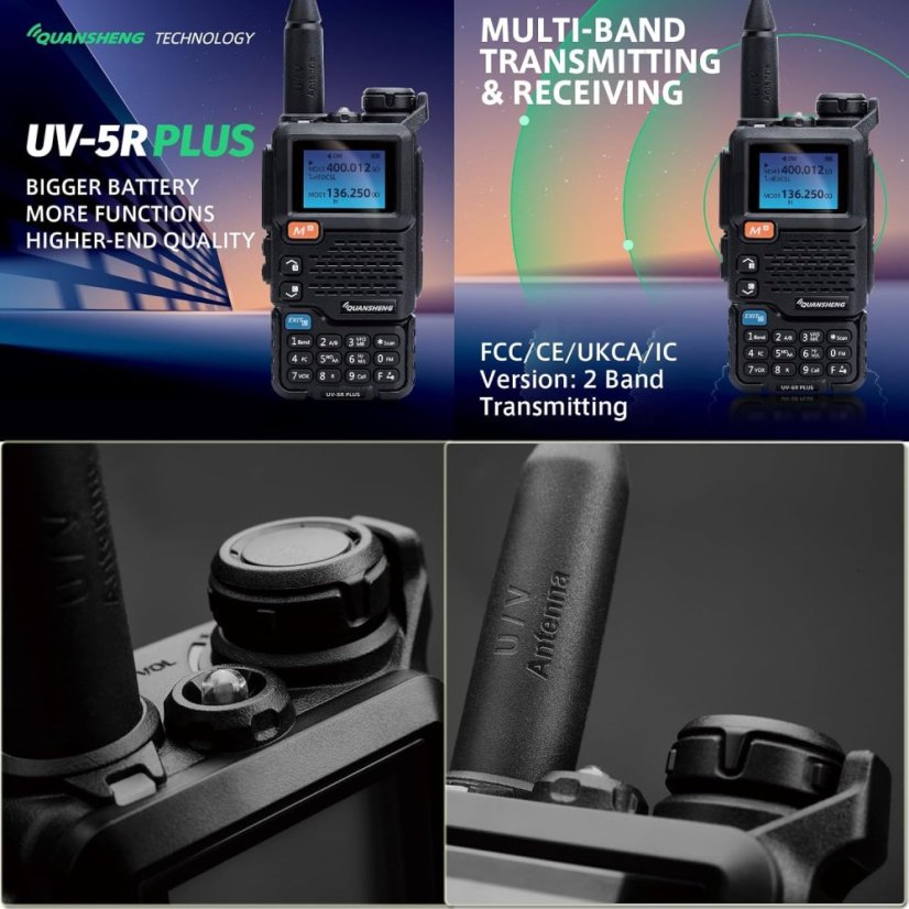 UV-K5R Plus Dual Band Ham Radio