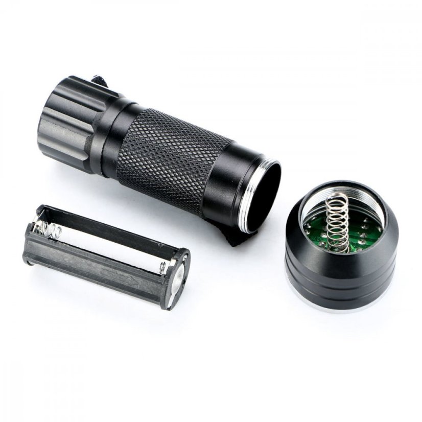 SV021 21 UV LED svítilna 2W - Účinná UV baterka s 21 LED diodami