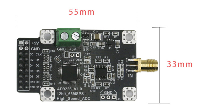 AD9226 Module, 12-bit High-Speed ADC