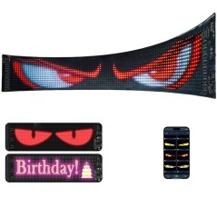 Flexible LED Sign for Cars with Bluetooth Control