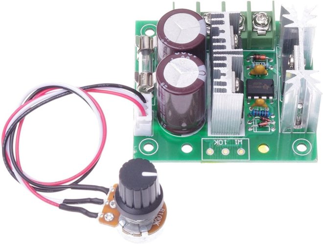 Regulátor otáček CCMHCW 12V-40V 10A pro stejnosměrné DC motory