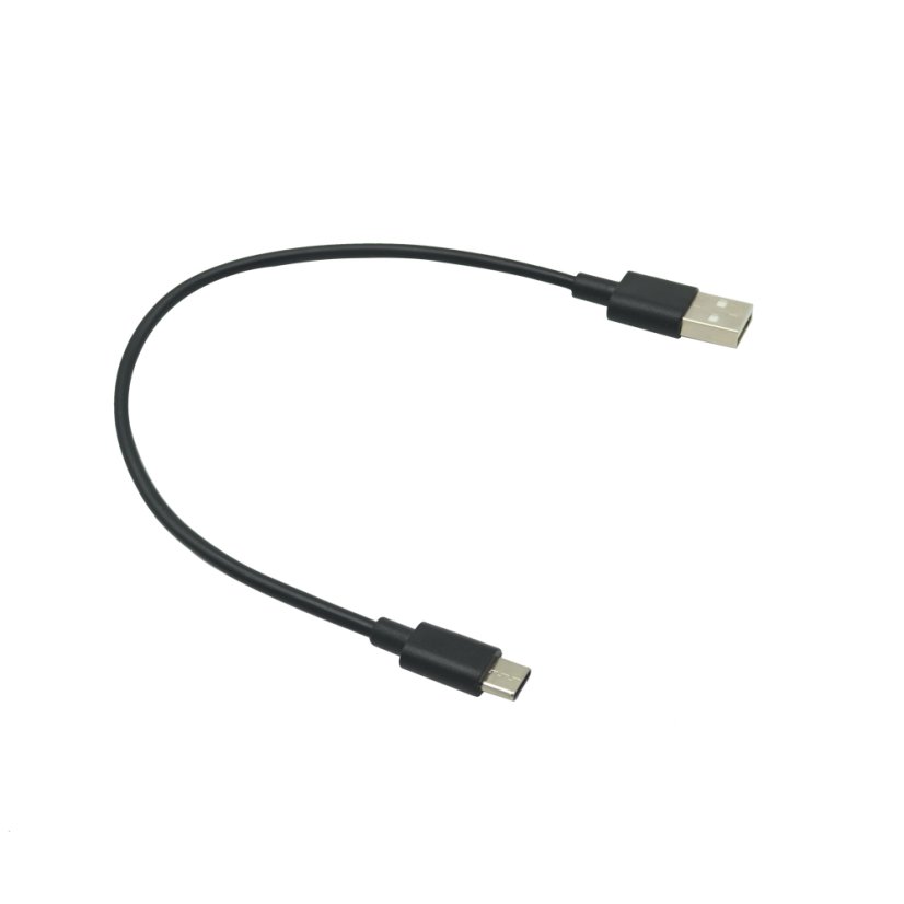 USB-C Cable - USB 2.0 A/M, Black, 25 cm