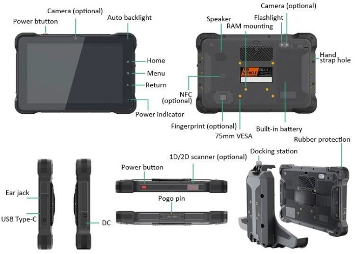 N111 PRO: Průmyslový tablet s 4GB RAM a 64GB SSD