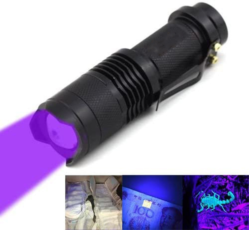 CFS124 5W UV Svítilna s Zoomem - Vlnová délka světla: 365nm