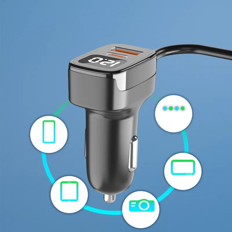 EC17 58W Auto Nabíječka s 2x USB-C a 3x USB-A