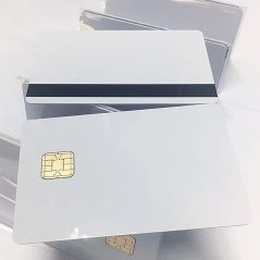 J3H081 kontaktní čipová PVC karta - bílá (80kB, Dual Interface)
