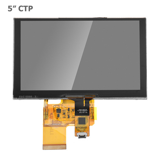 5" TFT LCD Displej 800x480 40pin s Dotykovým Panelem - Technologie dotyku: CTP
