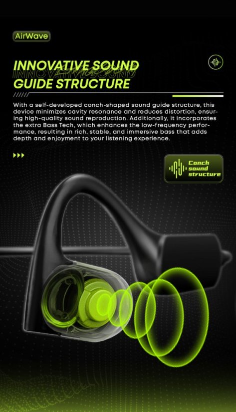 AirWave BE10 Open Headphones for Sports