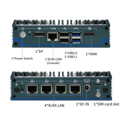 N1241 Průmyslové Mini PC Barebone Fanless N100