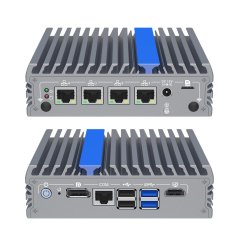 IEXP-304, Priemyselné PC, Intel N100, 4× 2.5G LAN, bez ventilátora