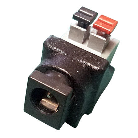 DC Konektor Napájecí s Pružinovou Svorkou - Konektor: Zásuvka