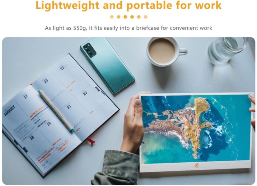 14palcový přenosný displej pro Orange Pi 800