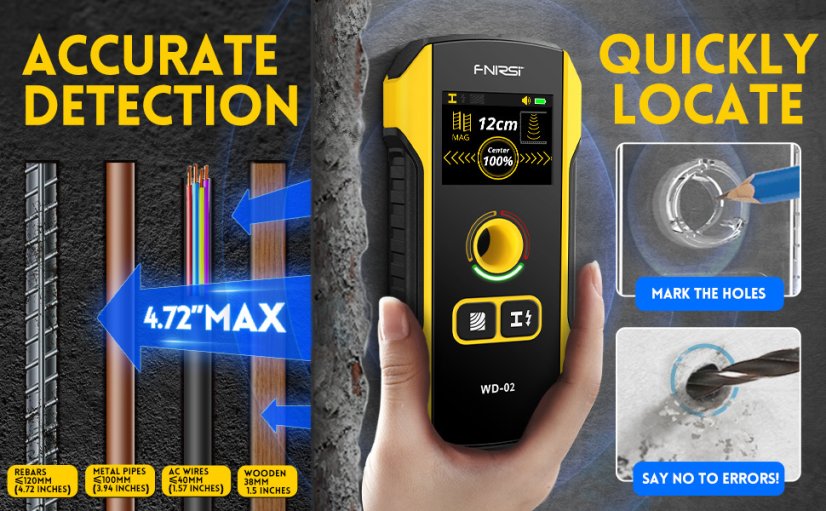 FNIRSI WD-02: Smart Wall and Metal Detector