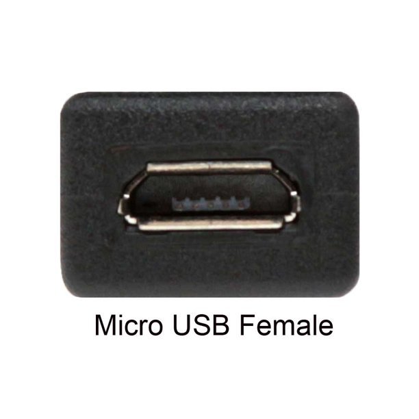 Micro USB 2.0 prodlužovací kabel F - M, 3A, 20cm