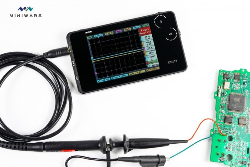 Compact Mini Oscilloscope DS212 with TFT Display