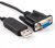 Originálny USB do DB9 RS232 Rollover Null Modem FTDI FT230XS