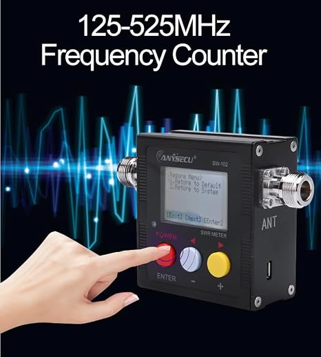 SW-102 Digitální VSWR měřič výkonu 125-525MHz