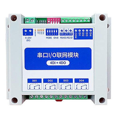 MA0-1-AXCX4040 ModBus RTU Sériový IO Modul s RS485 4DI + 4DO