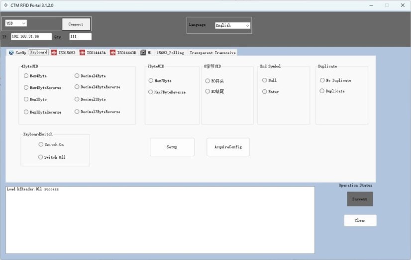 UP103KB-USB RFID Card Reader with USB Interface