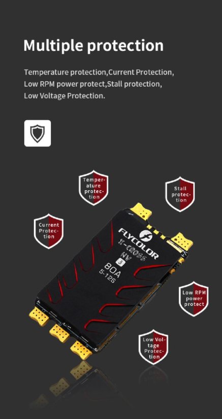 Flycolor X-Cross HV3 - ESC pro multirotory 12S