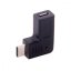 Zahnutý konektor UC-212 USB C M na micro USB F, 90°