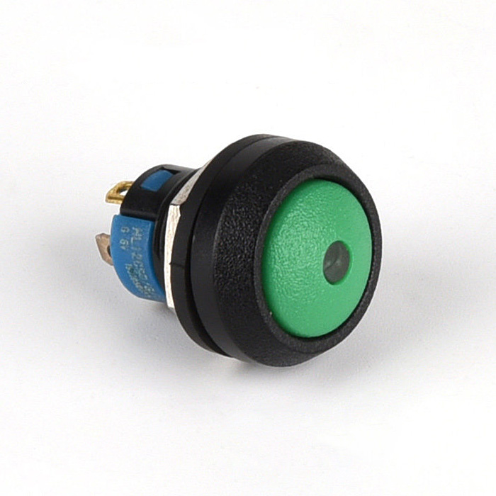 Mini panelové tlačítko HL12C – 12 V, 12mm
