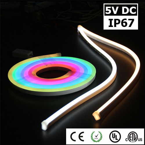 RGB LED páska 2812S WS2812 SMD 5050 - 5m, 60 LED/m, 14.4W/m, IP67