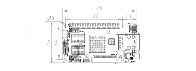 NanoPi Fire3 vývojová deska S5P6818 s 1GB DDR3 RAM