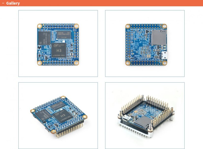 NanoPi NEO Core CPU Deska LTS