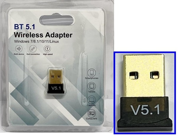 BT-51 USB Bluetooth 5.1 Micro Dongle