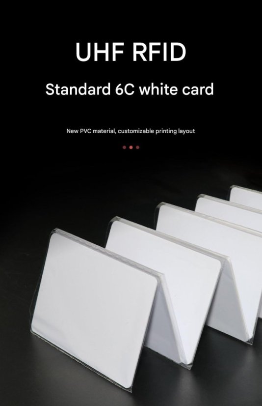UHF RFID 915MHz ISO 18000-6C bezpečnostní karta