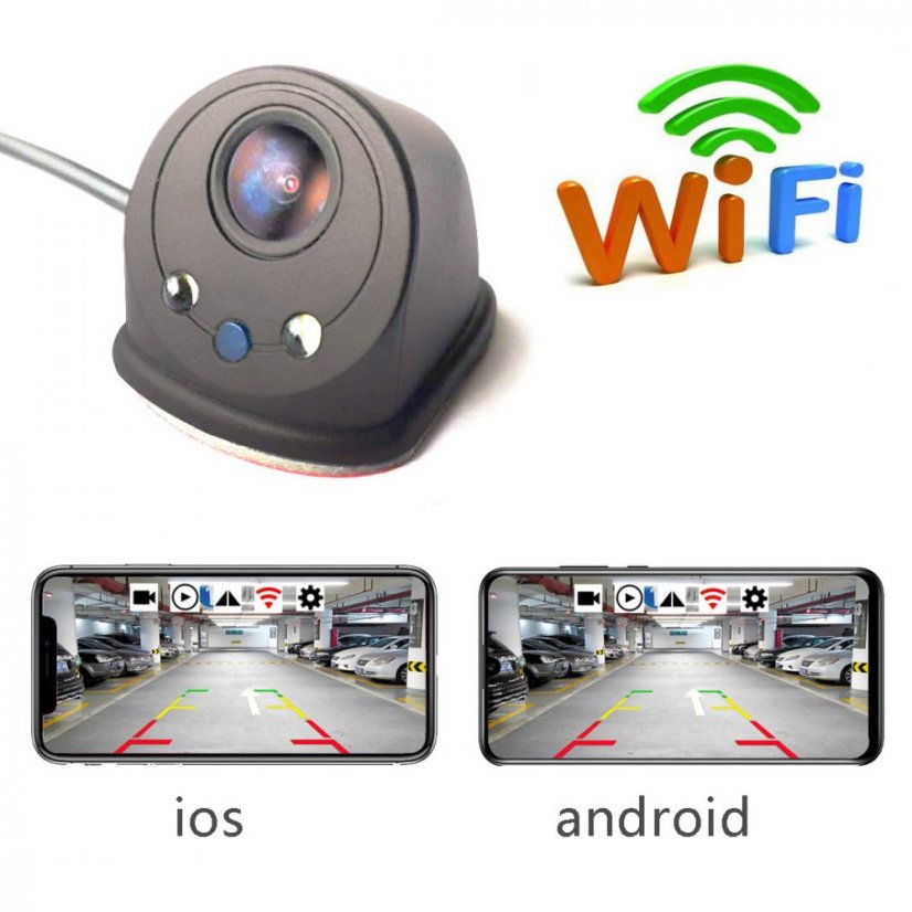 YC803 WiFi zadní parkovací kamera 720p s nočním viděním