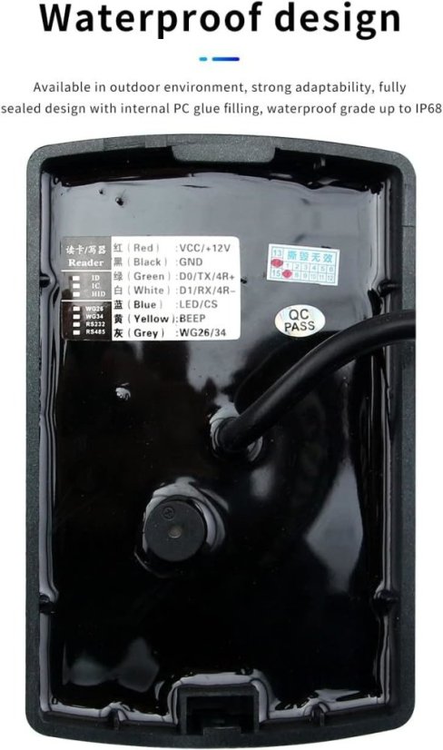 Waterproof Wall-mounted RFID Reader KA107 - IP68