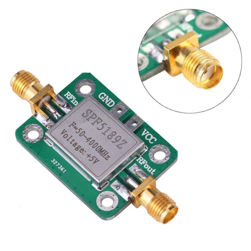 SPF5189 Signal Amplifier RF 50-4000MHz LNA Board HF VHF/UHF Ham Radio