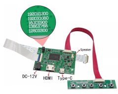 PCB800512 30Pin eDP univerzálna riadiaca doska HDMI/Type-C