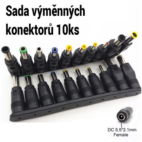 Sada 10 výměnných napájecích konektorů pro notebooky