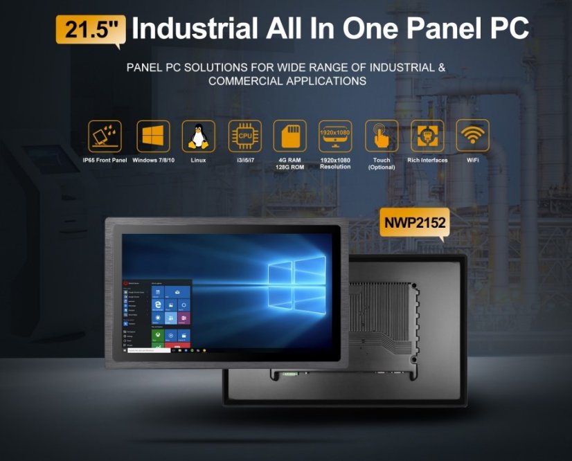 NTX238FC Industrial Tablet 23.8 inches with i5-1235U, 16GB RAM, 500GB SSD,