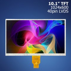 10.1" TFT displej 1024*600 LVDS 40pin
