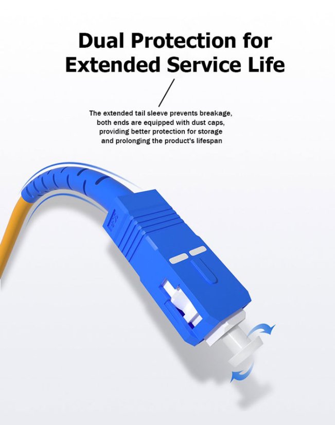 Optický patch kabel 0,3 mm - 1 m