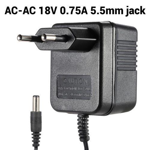 YU-1800 18V 0.75A AC adaptér - univerzální napájecí zdroj pro hudební nástroje