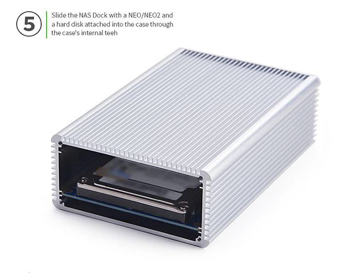 1-slotový NAS Kit v1.2 pre NanoPi NEO&NEO2